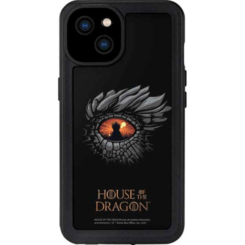 HBO House of the Dragon Burning Dragon iPhone 15 Plus Waterproof Case